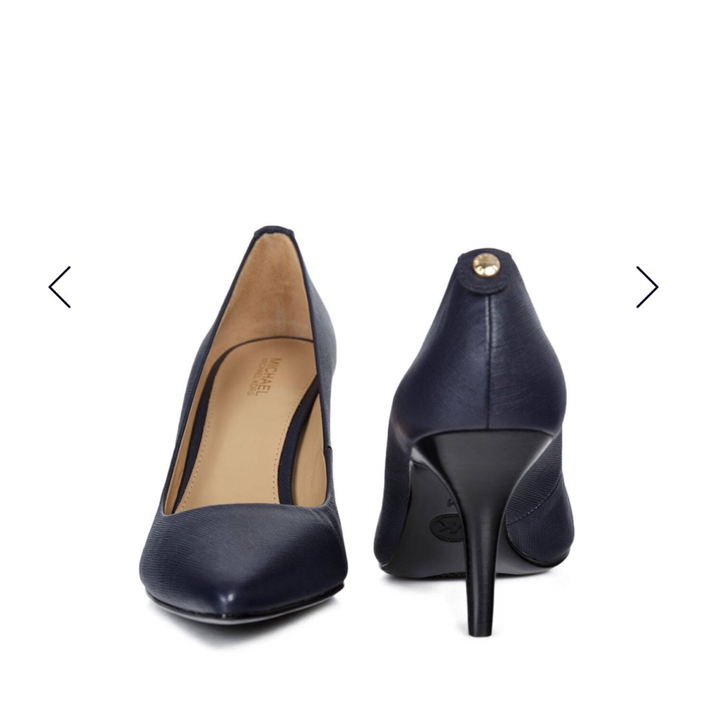 MK Elegant parent leather navy Women's Pumps - Picture 7 of 10